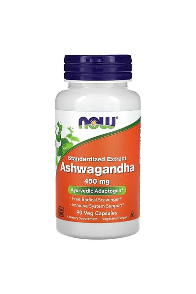 Now Foods Ashwagandha Standardized Extract 450 mg 90 Veg Capsules
