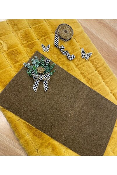 Marrone Kapı Süsü ve Paspas İkili Takım Mackenzie Kurdeleli