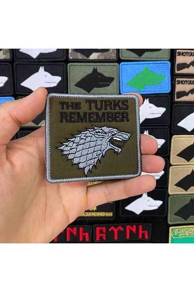 Ex Patch Țările Turcii se amintesc de Kurt Patch Broderie Peç 8 X 7 Cm