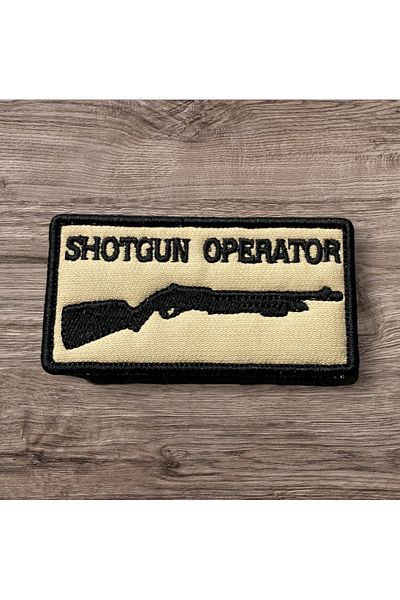 Ex Patch Patch Operator Shotgun Culoare Maronie Arma 8 X 4 Cm