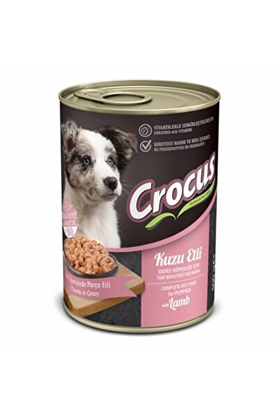 Crocus Yavru Köpek Kuzu Etli Yaş Mama 400g