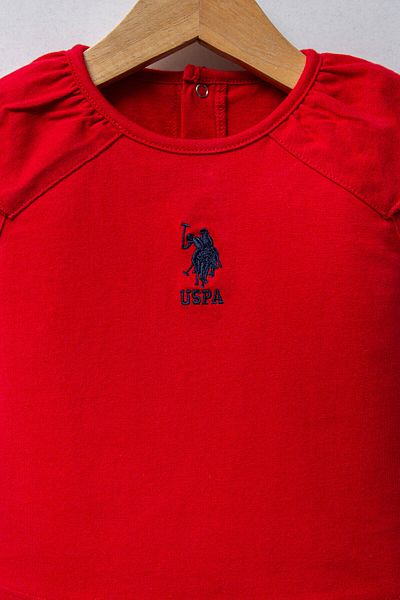 U.S. Polo Assn. U.S. Polo Assn. Baby Girl Red Baby Set