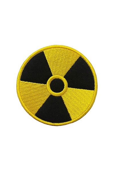 Ex Patch Patch Broderie Simbol Radiații Nucleare Peç Arma 8 Cm