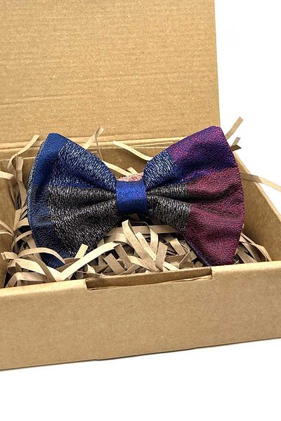 Kravatkolik Bow Tie P1952 - Multicolored Sand Pattern Patchwork
