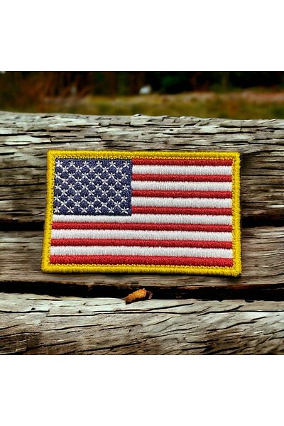 Ex Patch Patch Broderie Steagul Americii Peç Arma 8 X 5 Cm
