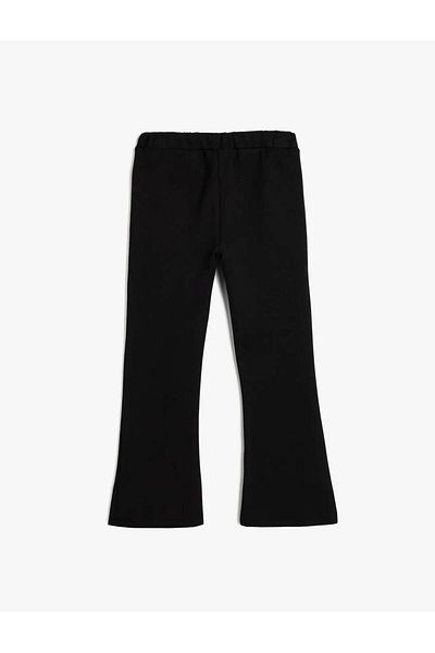 Koton Spanish Leg Trousers Elastic Waist Viscose Fabric
