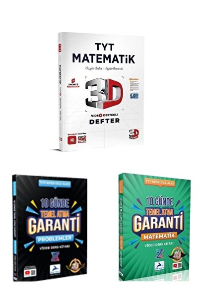 3D Yayınları 3D TYT MATEMATİK VDD-Paraf  Z Takımı 10 Günde Temel Atma Garanti...