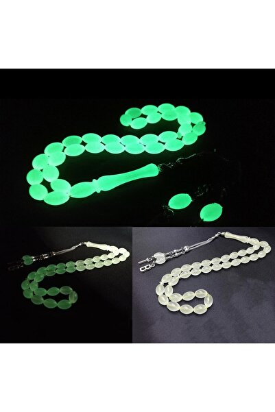 vevasilver Isme Özel Toz Kehribar Kedi Gözü Tesbih Fosforlu Kedigözü Tespih