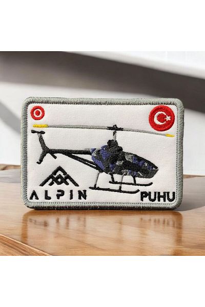 Ex Patch Insigna de armă turcească pentru industria de apărare Alpin Puhu Patch 10 X 7 Cm