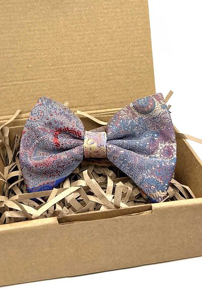 Kravatkolik Bow Tie P1963 - Multicolor Shawl Pattern Patchwork