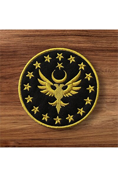 Ex Patch Yıldızlı Çift Başlı Kartal Patch Arma 10 Cm