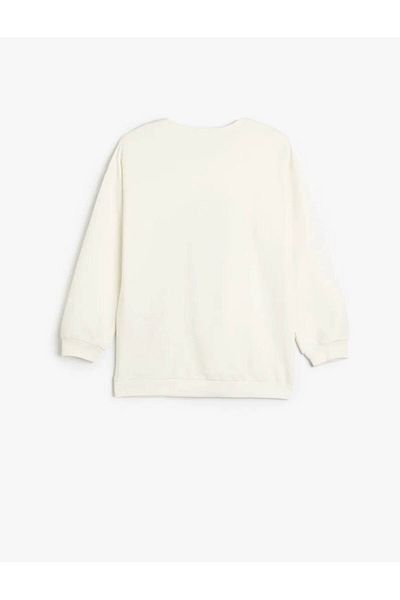 Koton Unicorn Printed Cotton Sweatshirt - Long Sleeve, Crew Neck