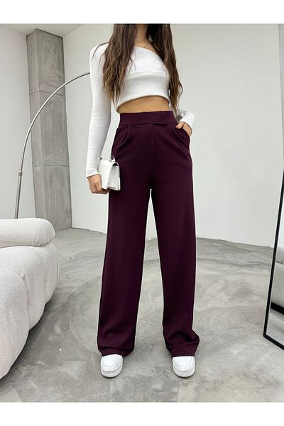 BİKELİFE Damen-Palazzo-Hose aus Lycra mit Klettverschluss und weitem Bein