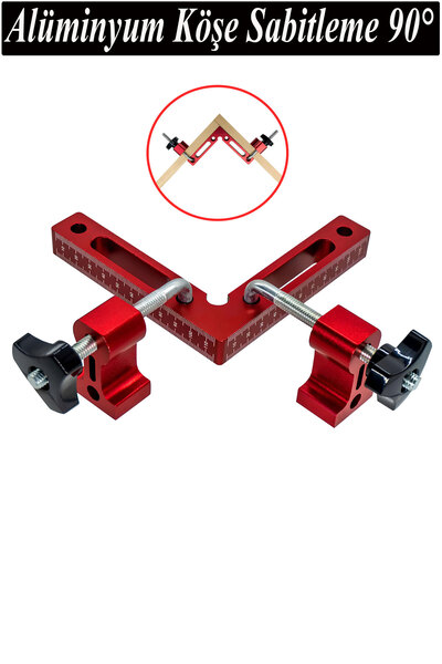 Badem10 Köşe Sabitleme Gönye Aparatı 90° Derece Mengene Kıskaç Mandal El Tip ...