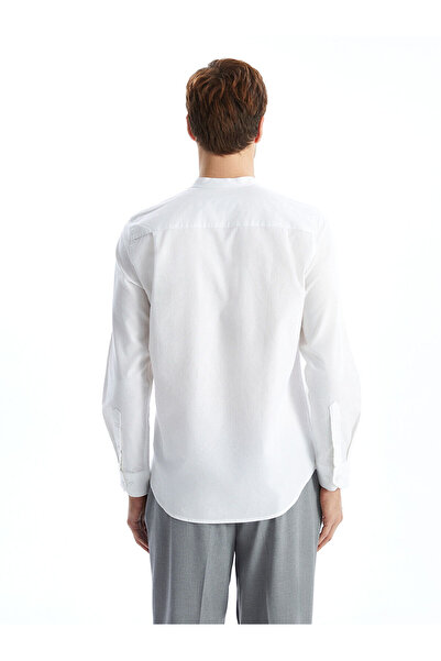 LC Waikiki LCWAIKIKI Classic Біла сорочка оксфордського крою з довгими рукавами для чоловіків