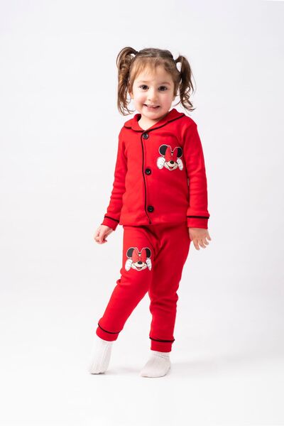 dolaş kids MİCKEY BASKILI KIZ ÇOCUK PİJAMA TAKIMI