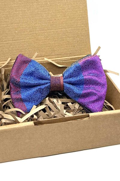 Kravatkolik Bow Tie P1958 - Multicolored Sand Pattern Patchwork