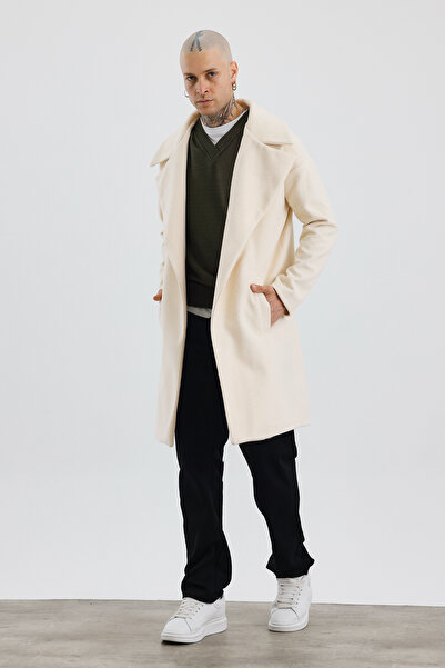 Weyeze Long Oversize Stamp Coat - Relaxed Fit Af-K56123Lns