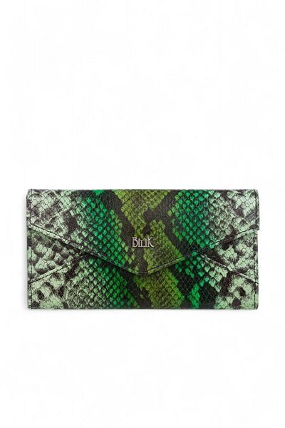 Bilik Deri Green-Snake Women's Wallet Bsh 3071