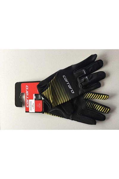 Carraro Small Long Finger Cycling Gloves Yellow Cr-2142 Size S Cycling Gloves
