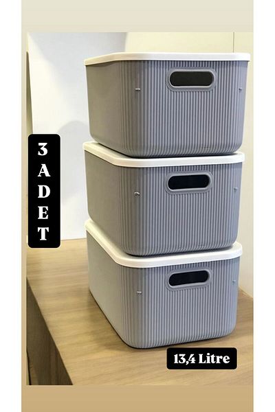 Bayev 13,4 LT Σετ 3 - Διακοσμητικός οργανωτής Lego Toy Storage Box