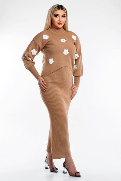 NEWCO Noua tendinta de tricotaj Rochie Bolero