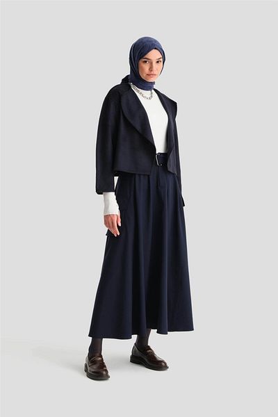 Armine Ζακέτα με ραφές Navy Blue Shepherd - 24k5715