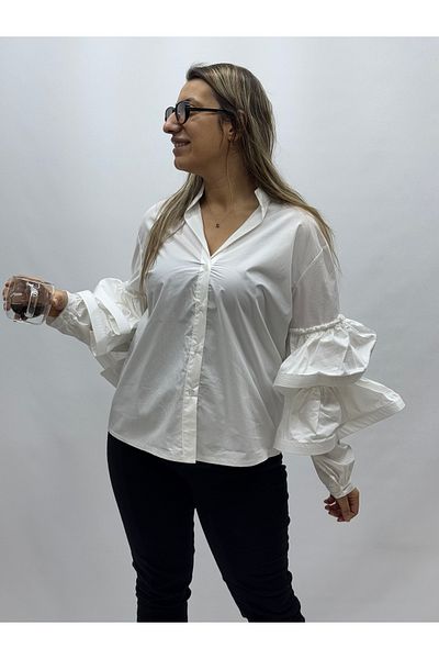 İTALYAN BUTİK Italian Sleeve Volume Shirt