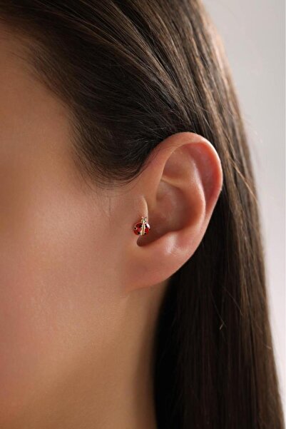 Tufanlar Kuyumculuk Altın Uğur Böceği Piercing