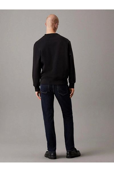 Calvin Klein Мъжки суичър Ck Relaxed Monologo Crew - черен