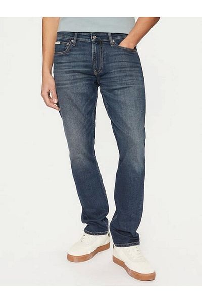 Calvin Klein جينز CK الرجالي النحيف باللون الأزرق J30J326518-1BJ