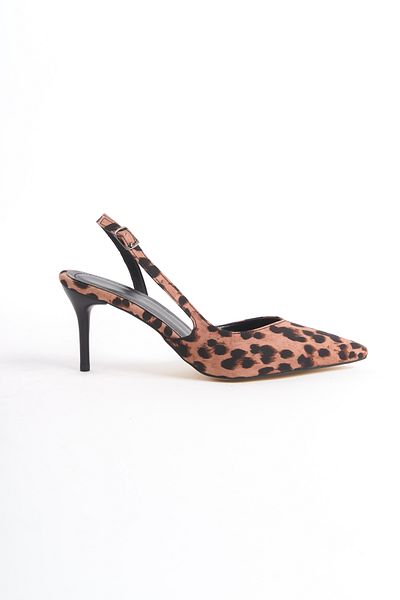 Shoesers Дамски сатенен дизайн асиметрични обувки с каишки и заострени пръсти на тънък ток