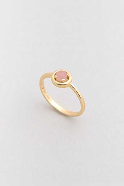 So CHIC... Kuvars Serüveni 18 Ayar Sarı Altın Kaplama Gümüş Yüzük