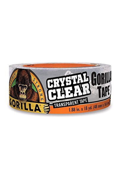 GORILLA شريط لاصق شفاف كريستالي 1.88 بوصة × 18 ياردة