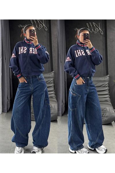 DEEFWEAR Изпрани широки дънки
