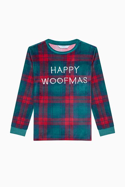 Penti Unisex-Kinder-Pyjama-Set Plaid Red