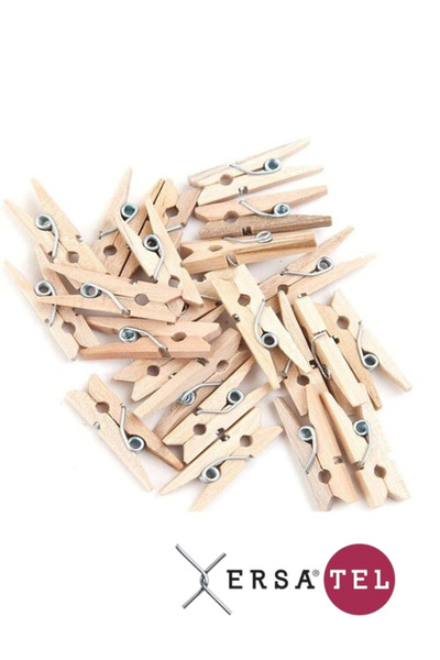 ERSA DEMİR ÇELİK Dekoratif Pano Mandalı, Fotoğraf Mandalı, Not Mandalı 25 Adet