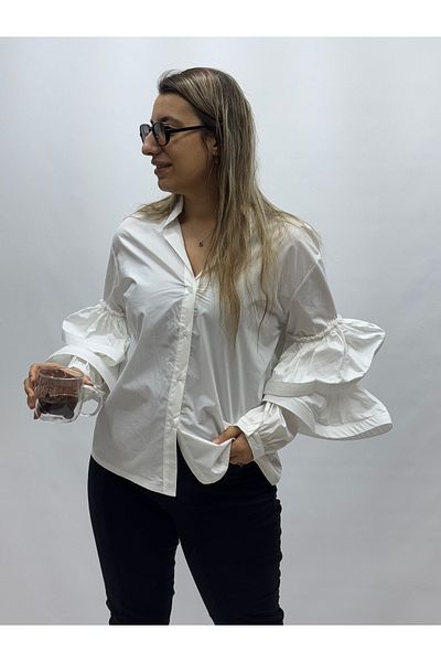 İTALYAN BUTİK Italian Sleeve Volume Shirt