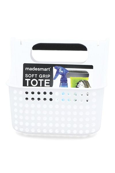 Madesmart Small Soft Grip Kitchen Sponge Tote with Drainage Holes