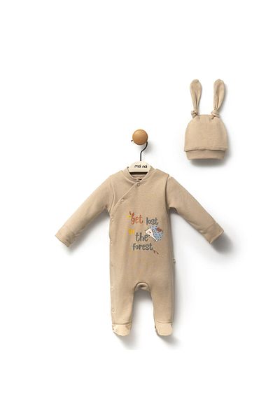 Moi Noi Mnb1183 Model Baby Romper with Hedgehog Hat