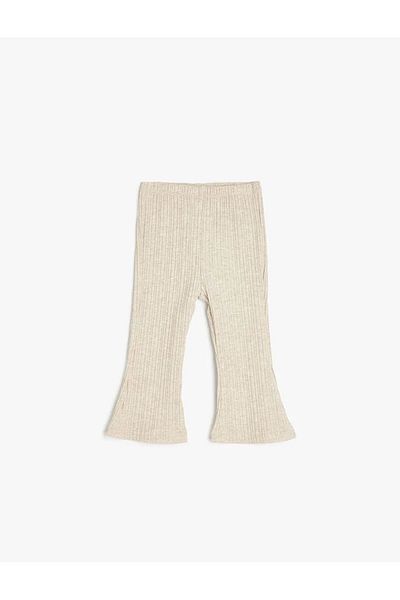 Koton Ribbed Basic Leggings with Elastic Waist
