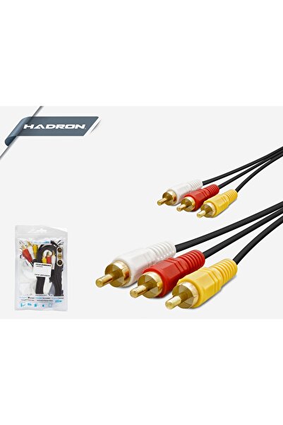 HADRON Hd4620 Kablo 3rca To 3rca 10mt