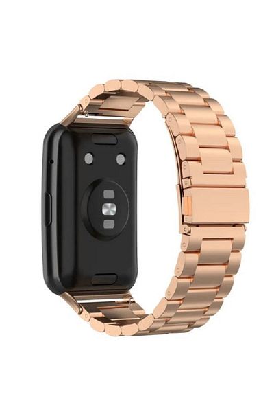 Nezih Case سوار/حزام من الفولاذ المقاوم للصدأ متوافق مع ساعة Huawei Watch Fit 2 مع وصلة معدنية