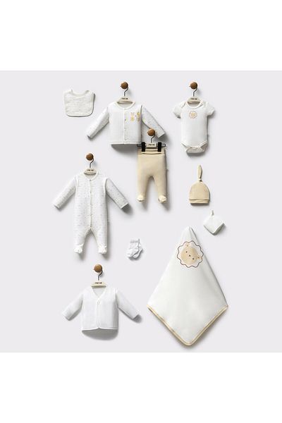 Moi Noi Organic 10-Piece Baby Hospital Discharge Set - Mnb2046