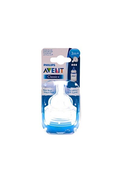 Philips Avent Classic Medium Flow Teat, SCF633/27 2 3 Holes + 3m