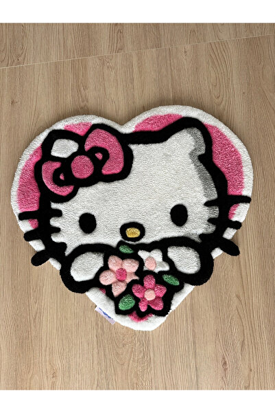 Juji Art Studio Hello Kitty Sevgililer Günü Halısı - El Yapımı - SEVGİLİLER GÜNÜ HEDİYESİ