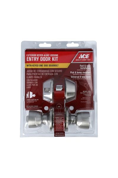 ACE Exterior Keyed-Alike Locking Entry Door Kit