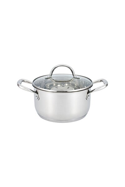 Parfait مقلاة متينة محمولة بمقبض وقاعدة حثية مع غطاء زجاجي 24 سم