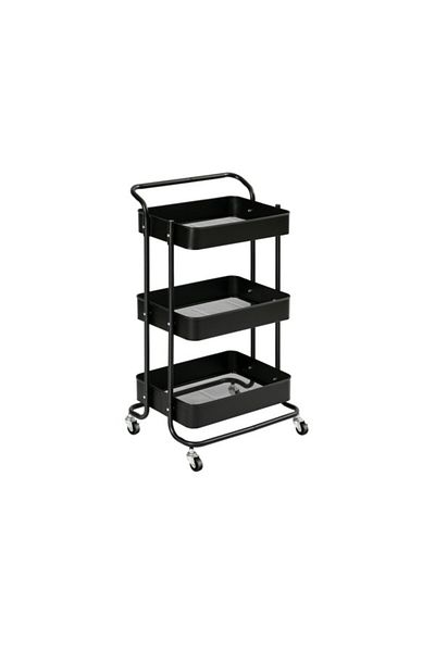 Parfait 3-Tier Multi-Use Rolling Wheels Kitchen Trolley