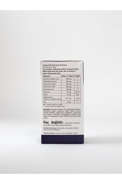 AND Boron Collagen Zinc Magnesium Hyoluronic Vitamin C Glucosamine Chondroitin Food Supplement Containing Msm